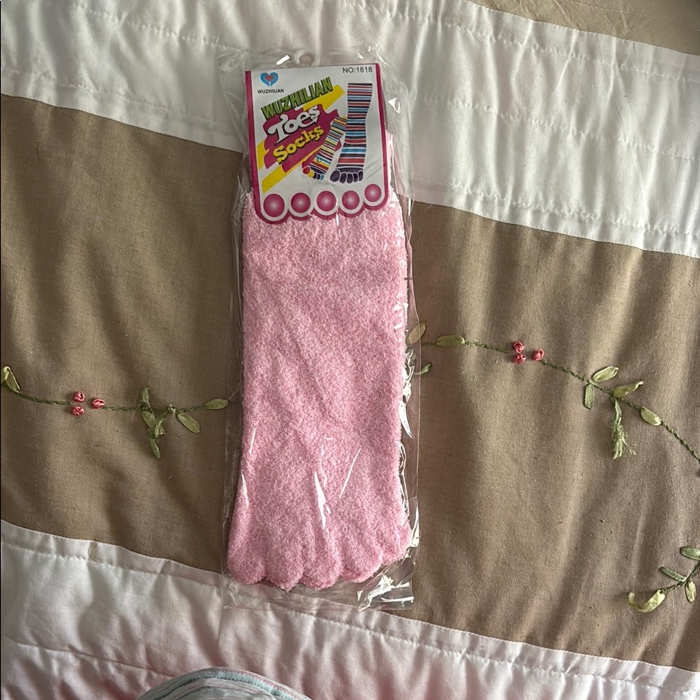 Pink Toe Socks